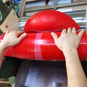 Mixing silicone rubber material