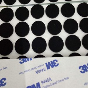 adhesive backed silicone rubber foot