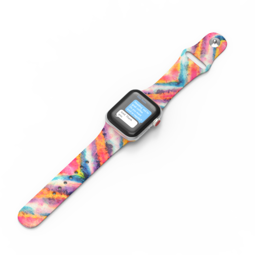 Printed silicone watch band Apple watch strap