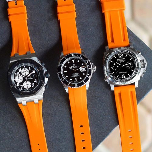 high quality rubber watch strap