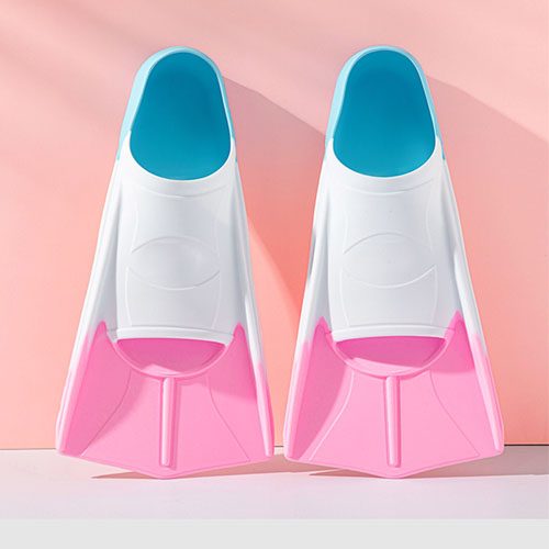 Silicone diving training flippers